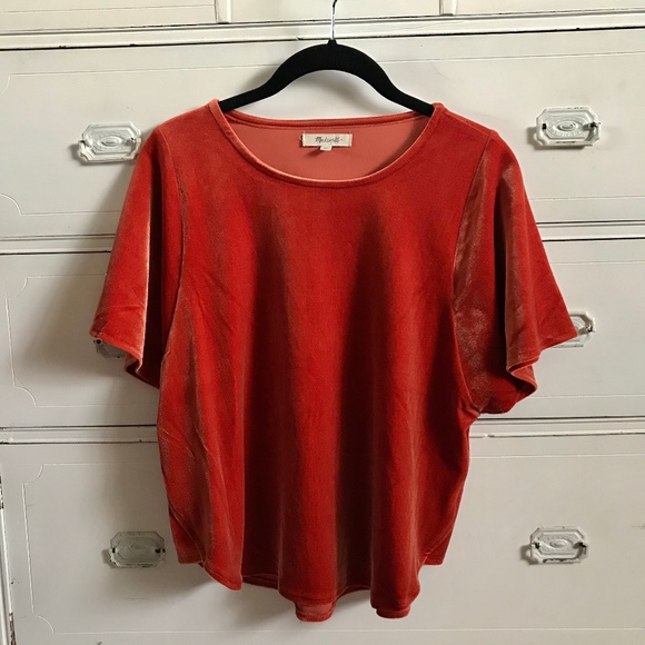 Madewell Tops - MADEWELL / Velvet Butterfly Top / SZ S